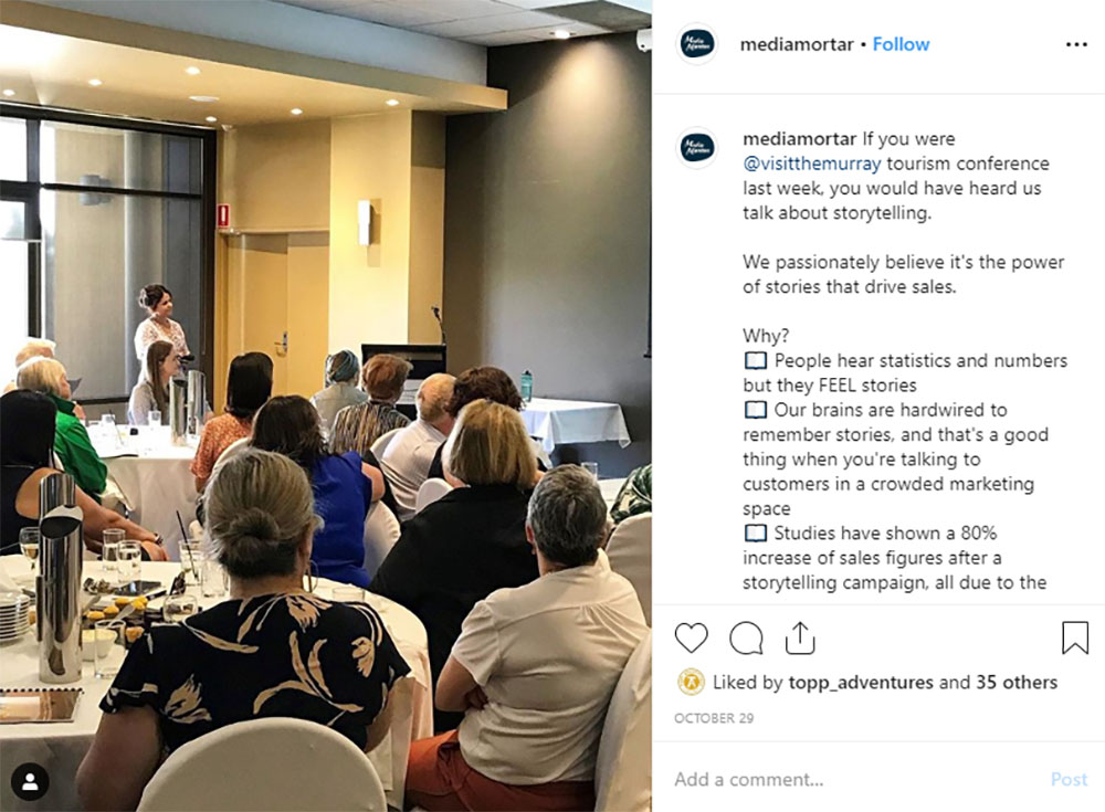 Media Mortar | Content Marketing Agency Brisbane | Instagram caption cures - Media Mortar Digital Training