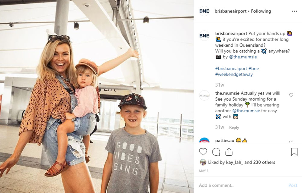 Media Mortar | Content Marketing Agency Brisbane | Instagram caption cures - Brisbane Airport Weekend Travels